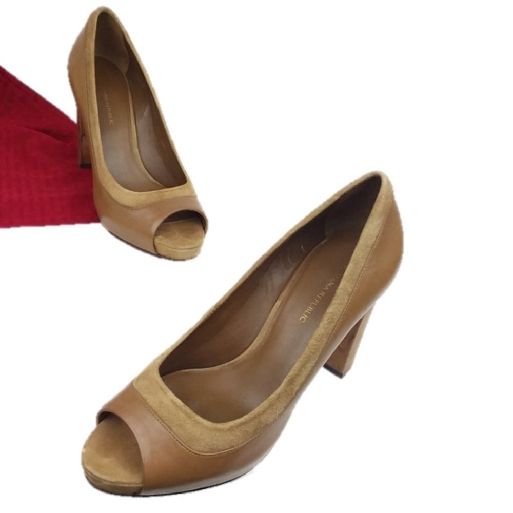 Banana Republic Peep Toe Brown Heels